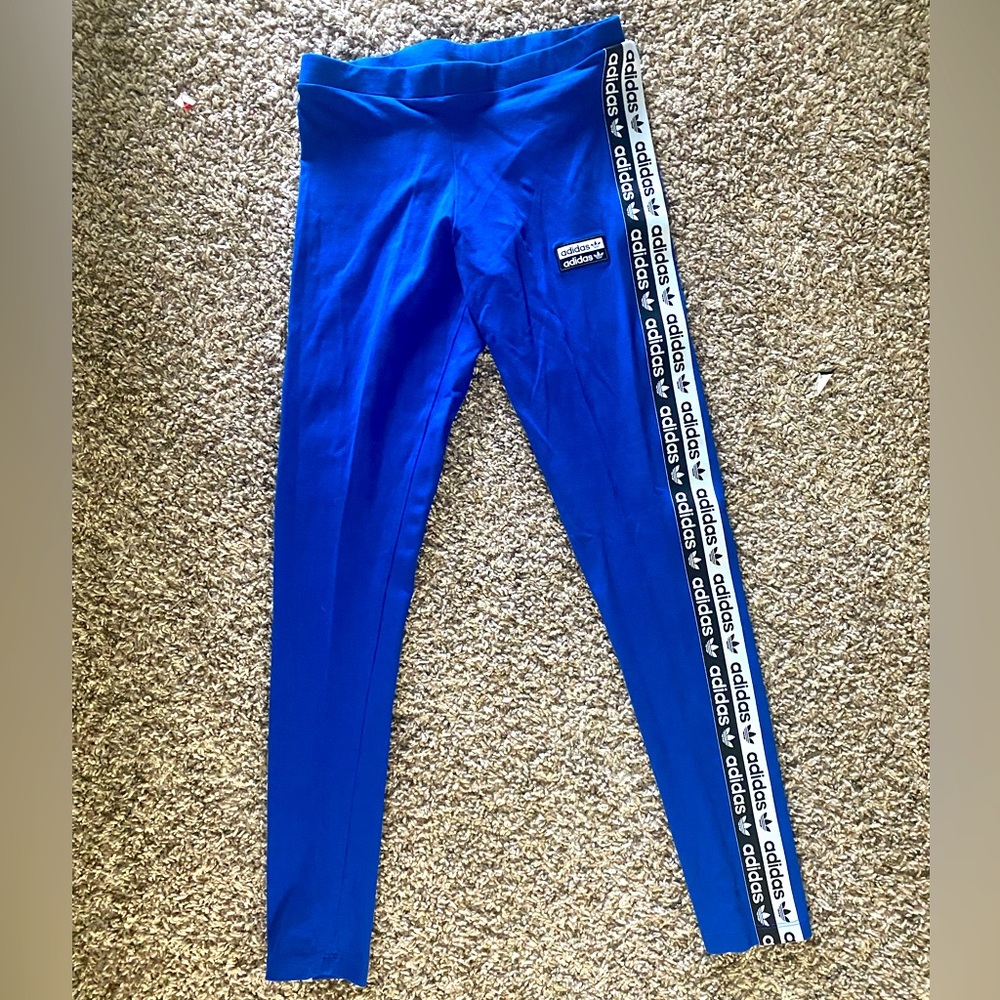 Blue Adidas Leggings